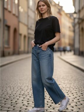 Rag and Bone Women's Miramar Jeans in Medium Blue - size small